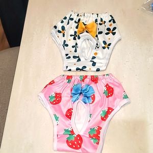 2 pair Dog Underwear